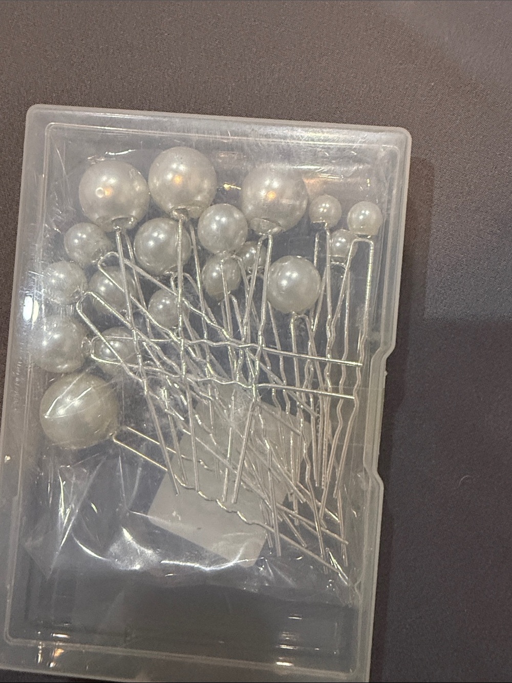 Silver Decorative Pearl Hair Pins - Pack of Assorted Sizes